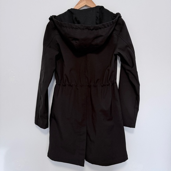 Joe Fresh Black Waterproof Hooded Trench Coat - Picture 4 of 4